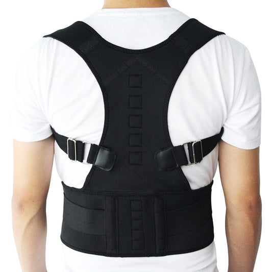 Adjustable Magnetic Posture Corrector Corset Back Men Body Shaper Brace Back Shoulder Belt Lumbar Support